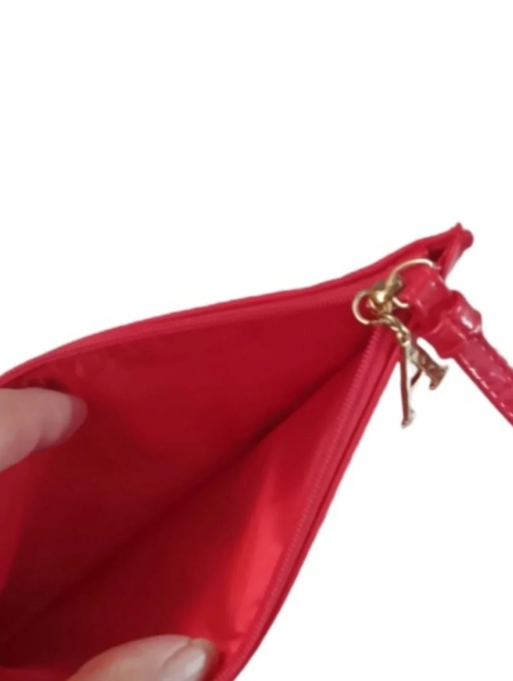 Giorgio Armani Parfums Red Makeup Bag Wristlet | NWOT